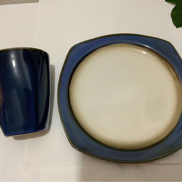 SET 2 Home Trends penumbra 1 salad Plates 8 3/4”  1 mug 4 5/8” Disconti… - Picture 10 of 10